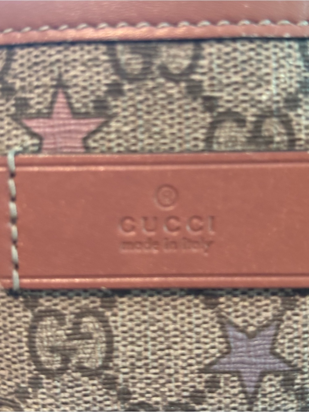 Authentic Gucci GG Supreme Star Tote with Matching Pochette - Rare Edition - Picture 4 of 16